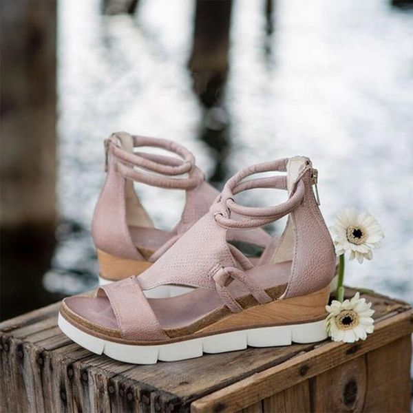 sandals women zipper platform wedges open toe solid color hollow out ladies shoes summer fashion casual female footwear, Black
sandals women zipper platform wedges open toe solid color hollow out ladies shoes summer fashion casual female footwear, Black