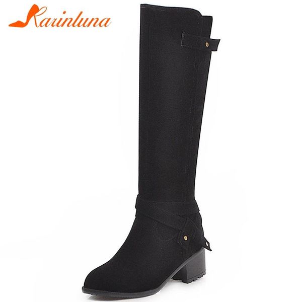 boots karin big size 34-43 female concise elegant daily flock chunky high heels zipper women knee shoes, Black
boots karin big size 34-43 female concise elegant daily flock chunky high heels zipper women knee shoes, Black