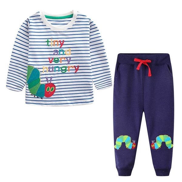 jumping meters arrival autumn spring embroidered boys girls clothing sets long sleeve + bottom outfits kid 220118, White
jumping meters arrival autumn spring embroidered boys girls clothing sets long sleeve + bottom outfits kid 220118, White