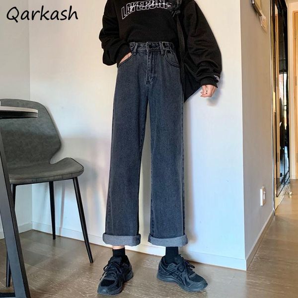 women's jeans women do old solid color cool female trousers denim daily high street wide leg buttons all-match washed empire retro teen, Blue
women's jeans women do old solid color cool female trousers denim daily high street wide leg buttons all-match washed empire retro teen, Blue