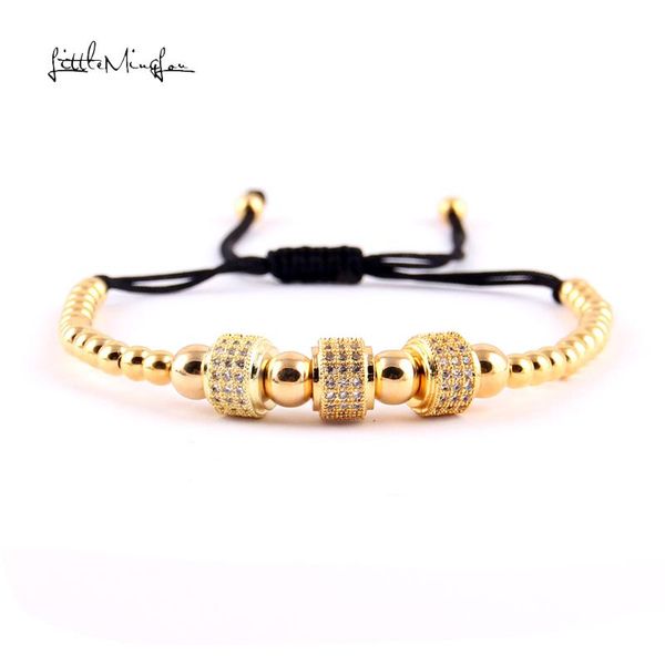 charm bracelets little minglou luxury pave white cz round mircro paved connector braided macrame men & bangles for women jewelry, Golden;silver
charm bracelets little minglou luxury pave white cz round mircro paved connector braided macrame men & bangles for women jewelry, Golden;silver