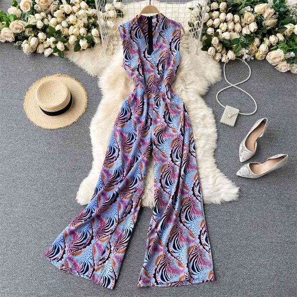 seaside vacation vintage fashion print v-neck sleeveless vest waist wide leg show length jumpsuit gk370 210506, Black;white
seaside vacation vintage fashion print v-neck sleeveless vest waist wide leg show length jumpsuit gk370 210506, Black;white
