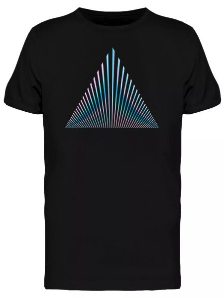 holo triangle vaporwave style men's tee -image by shutterstock, White;black 
holo triangle vaporwave style men's tee -image by shutterstock, White;black