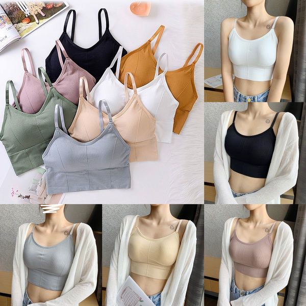 women deep v-neck female camisole bra cotton bra solid crop underwear push-up thickening bra beach wear, Red;black
women deep v-neck female camisole bra cotton bra solid crop underwear push-up thickening bra beach wear, Red;black