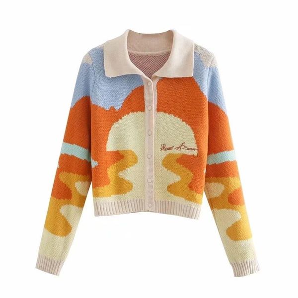 women's knits & tees woman autumn vintage style embroidery short knitted sweater elegant fashion chic single breasted cardigans lady st, White
women's knits & tees woman autumn vintage style embroidery short knitted sweater elegant fashion chic single breasted cardigans lady st, White