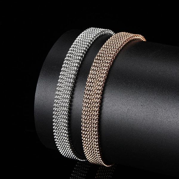 beaded, strands fashion men's and women's stainless steel couple bracelet trend elastic mesh spring, Black
beaded, strands fashion men's and women's stainless steel couple bracelet trend elastic mesh spring, Black