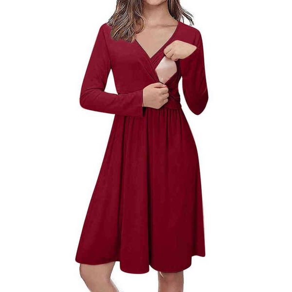 maternity women solid short long sleeve a-line dresses casual pullover v-neck breastfeeding side open pregnant pleated clothing g220309, White
maternity women solid short long sleeve a-line dresses casual pullover v-neck breastfeeding side open pregnant pleated clothing g220309, White