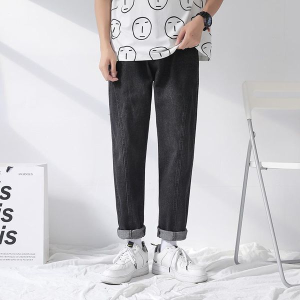 men's jeans mens regular straight leg for 2021 summer korean fashion trends casual clothes teen baggy denim pants boyfriend streetwear, Blue
men's jeans mens regular straight leg for 2021 summer korean fashion trends casual clothes teen baggy denim pants boyfriend streetwear, Blue