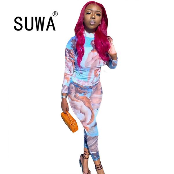 chic print summer ladies tracksuit female elastic long sleeve two piece outfits women sportwear fitness 2 matching sets 210525, White
chic print summer ladies tracksuit female elastic long sleeve two piece outfits women sportwear fitness 2 matching sets 210525, White