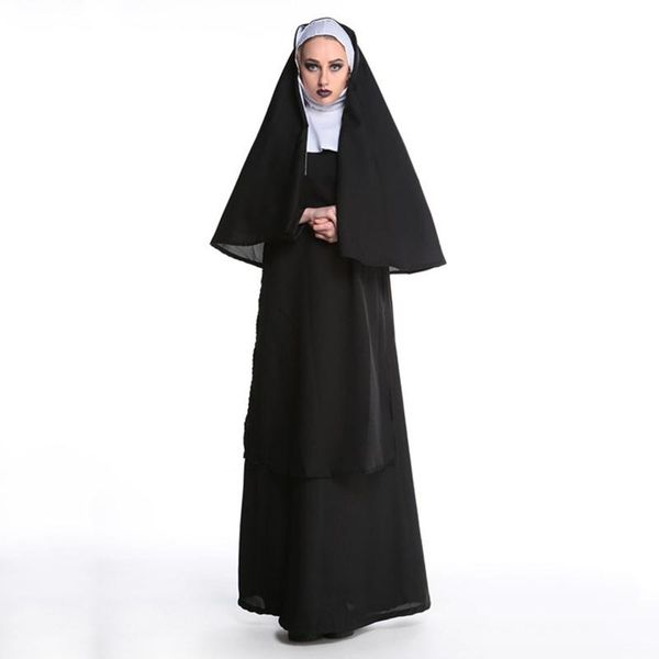 casual dresses halloween women's cosplay costumes dress masquerade mary costume nun gothic black robe carnival party #01, Black;gray
casual dresses halloween women's cosplay costumes dress masquerade mary costume nun gothic black robe carnival party #01, Black;gray