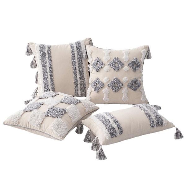cushion/decorative pillow homestay home decoration ethnic style cushion bedside lace tassel tufted cover
cushion/decorative pillow homestay home decoration ethnic style cushion bedside lace tassel tufted cover