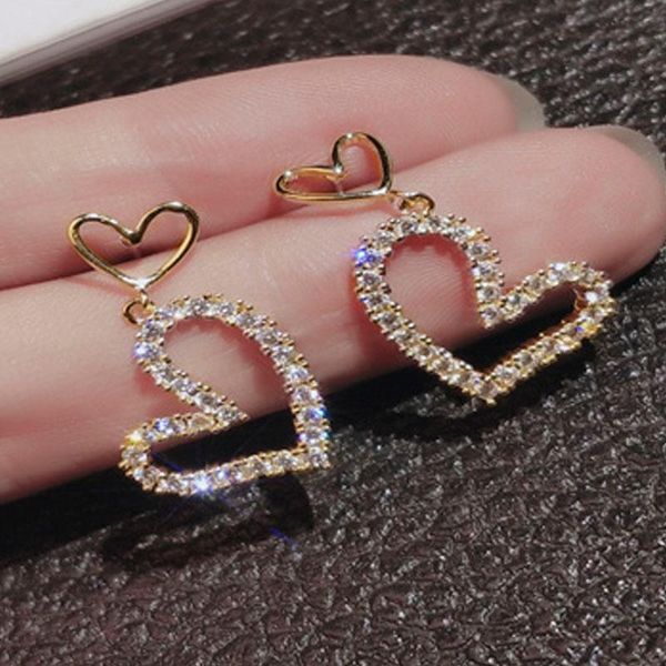 stud milangirl mirco paved mini rhinestone crystal female earrings korean hollow out love heart shape for women girls bridal, Golden;silver
stud milangirl mirco paved mini rhinestone crystal female earrings korean hollow out love heart shape for women girls bridal, Golden;silver