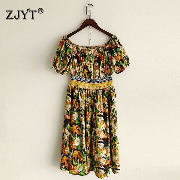 female runway fashion dress short slash neck print 100% cotton wearing holiday robe, Black;gray
female runway fashion dress short slash neck print 100% cotton wearing holiday robe, Black;gray