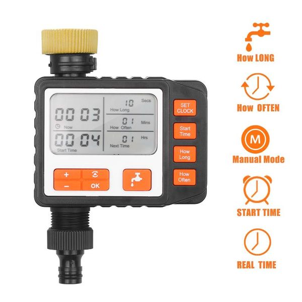 outdoor single outlet automatic irrigation system programmable digital water timer controller faucet hose watering equipments
outdoor single outlet automatic irrigation system programmable digital water timer controller faucet hose watering equipments