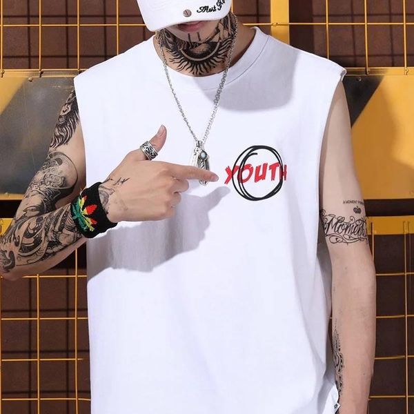 men' tank men hip hop letter print slim fit vest singlets bodybuilding shirt casual summer for male, White;black
men' tank men hip hop letter print slim fit vest singlets bodybuilding shirt casual summer for male, White;black