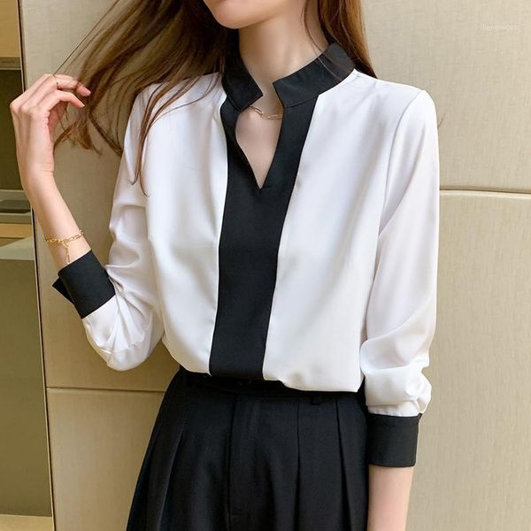 blouse women 2021 office lady long sleeve chiffon shirt autumn woman clothes womens shirts women's blouses &, White
blouse women 2021 office lady long sleeve chiffon shirt autumn woman clothes womens shirts women's blouses &, White