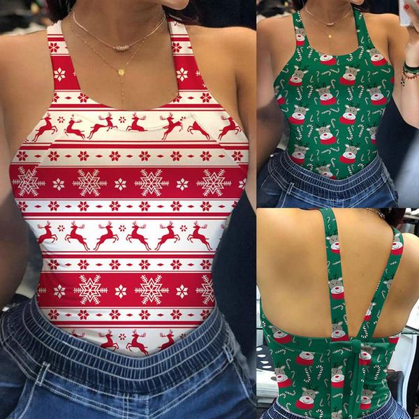 women's tanks & camis 2021 autumn vest christmas print casual suspenders slim women sleeveless round neck bow all-match tank, White
women's tanks & camis 2021 autumn vest christmas print casual suspenders slim women sleeveless round neck bow all-match tank, White