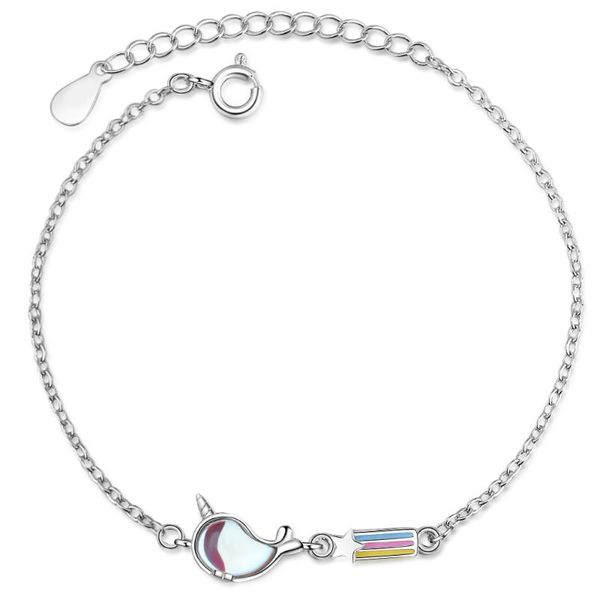 charm bracelets 100% 925 sterling silver elegant dolphin opal rainbow female bracelet original jewelry for women valentine's day gift, Golden;silver
charm bracelets 100% 925 sterling silver elegant dolphin opal rainbow female bracelet original jewelry for women valentine's day gift, Golden;silver