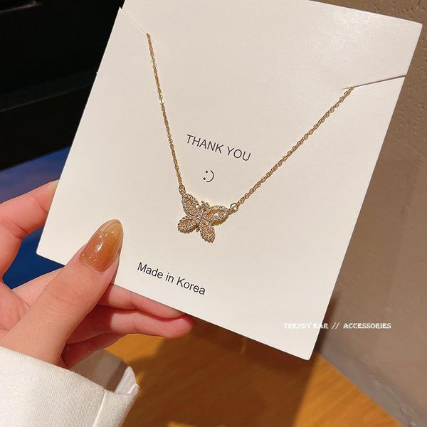 pendant necklaces gold plated zirconia butterfly necklace choker for women trendy exquisite clavicle chain jewelry party gifts, Silver
pendant necklaces gold plated zirconia butterfly necklace choker for women trendy exquisite clavicle chain jewelry party gifts, Silver