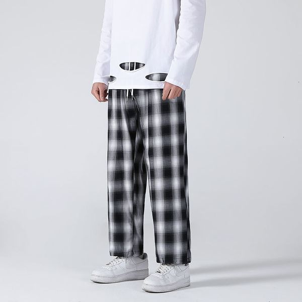 pant cotton plaid men's fashion retro casual men streetwear korean loose hip-hop straight wide-leg pants mens trousers, Black
pant cotton plaid men's fashion retro casual men streetwear korean loose hip-hop straight wide-leg pants mens trousers, Black