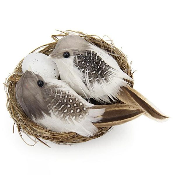 set realistic feathered birds with nest & egg artificial craft for garden parties lawn decor home car ornament decorations
set realistic feathered birds with nest & egg artificial craft for garden parties lawn decor home car ornament decorations