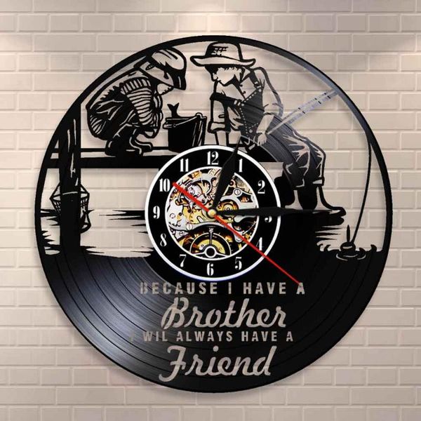 wall clocks friendship quotes brothers bedroom clock kids fishing nursery decor brotherhood record art 
wall clocks friendship quotes brothers bedroom clock kids fishing nursery decor brotherhood record art