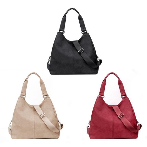 vintage women pure color pu leather shoulder bag casual ladies large capacity handbag tote bags
vintage women pure color pu leather shoulder bag casual ladies large capacity handbag tote bags