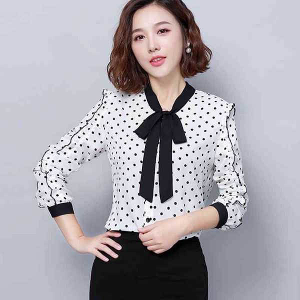 women's blouses & shirts korean clothes autumn fashion polka dot elegant chiffon blouse bow shirt women ruffles long sleeve white black
women's blouses & shirts korean clothes autumn fashion polka dot elegant chiffon blouse bow shirt women ruffles long sleeve white black