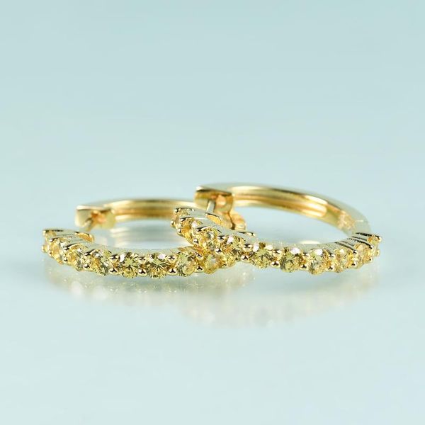 hoop & huggie gem's beauty 14k gold filling sterling silver earrings handmade round dark golden simulant diamond for women, Golden;silver
hoop & huggie gem's beauty 14k gold filling sterling silver earrings handmade round dark golden simulant diamond for women, Golden;silver