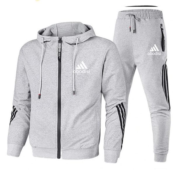 tracksuit 2021 spring and autumn male fashion brand of two striped pieces clothes with hoodie sports pants in the open air tracksuit, Gray
tracksuit 2021 spring and autumn male fashion brand of two striped pieces clothes with hoodie sports pants in the open air tracksuit, Gray
