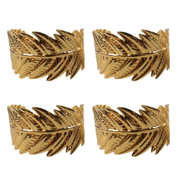 napkin rings 4pcs golden leaves shape buckles metal iron holders dinning table tissue setting decoration for party
napkin rings 4pcs golden leaves shape buckles metal iron holders dinning table tissue setting decoration for party