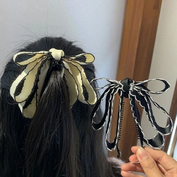 bow banana clip for girls hair claws plastic ponytail hairpin elegant women hair accessories barrettes, Slivery;white
bow banana clip for girls hair claws plastic ponytail hairpin elegant women hair accessories barrettes, Slivery;white