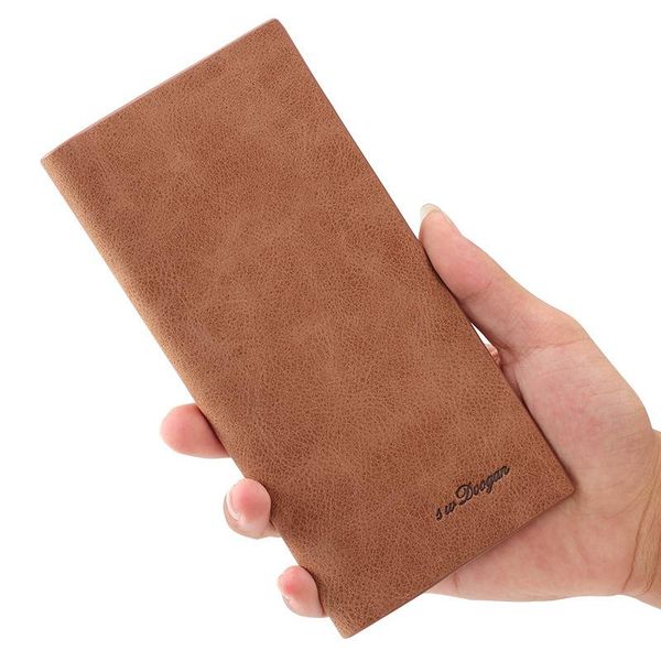 card holders retro soft leather wallet men long ultra-thin cover fashion storage holder simple clutch bag, Brown;gray
card holders retro soft leather wallet men long ultra-thin cover fashion storage holder simple clutch bag, Brown;gray