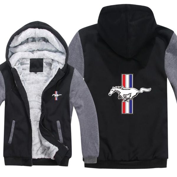men's hoodies & sweatshirts winter mustang mens jacket zipper coat fleece thicken sweatshirt pullover, Black
men's hoodies & sweatshirts winter mustang mens jacket zipper coat fleece thicken sweatshirt pullover, Black