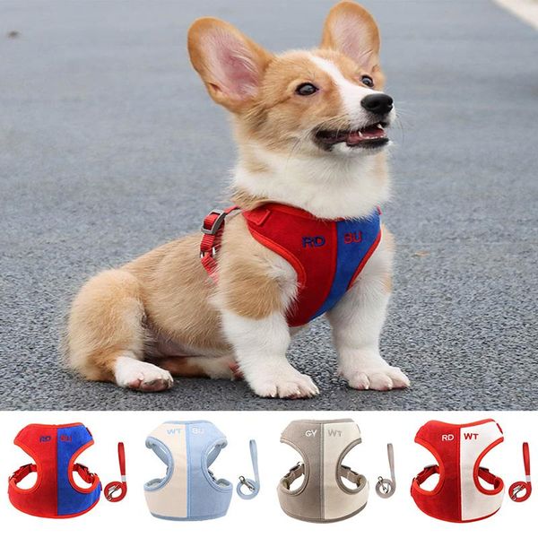 pet dog cat harness leash breathable vest two-colors design chest strap secure traction rope supplies collars & leashes
pet dog cat harness leash breathable vest two-colors design chest strap secure traction rope supplies collars & leashes