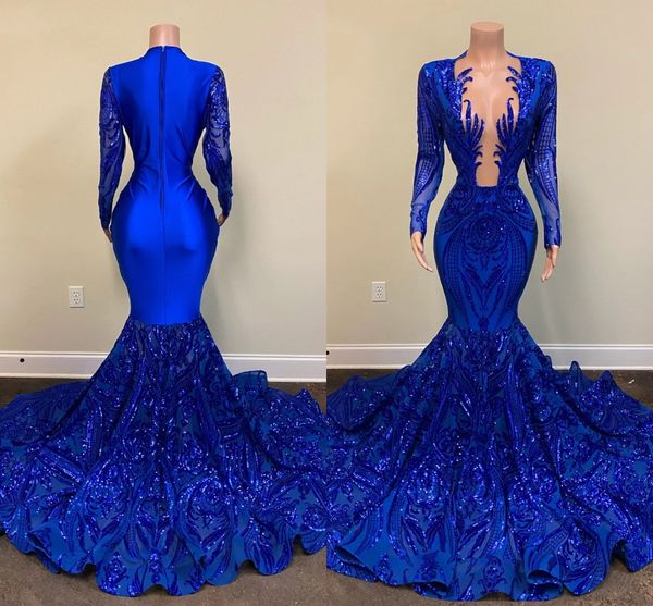 royal blue prom dresses deep v neck long sleeve shiny sequins appliques mermaid african black girls evening gala gowns
royal blue prom dresses deep v neck long sleeve shiny sequins appliques mermaid african black girls evening gala gowns
