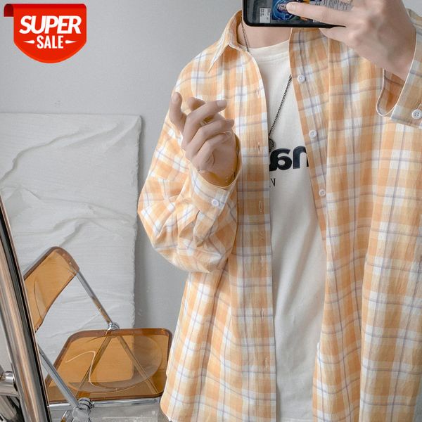 hong kong style small fresh color plaid shirt men and women bf spring summer light jacket #gg32, White;black
hong kong style small fresh color plaid shirt men and women bf spring summer light jacket #gg32, White;black