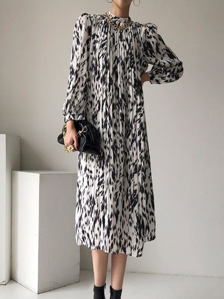 casual dresses spring stand collar women full sleeve elegant hit color female lace-up printed midi vestidos e6fu, Black;gray
casual dresses spring stand collar women full sleeve elegant hit color female lace-up printed midi vestidos e6fu, Black;gray