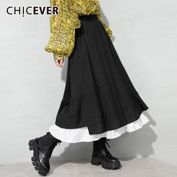 skirts chicever casual patchwork skirt for women high waist mid hit color fake two piece female clothing 2021 fashion summer, Black
skirts chicever casual patchwork skirt for women high waist mid hit color fake two piece female clothing 2021 fashion summer, Black
