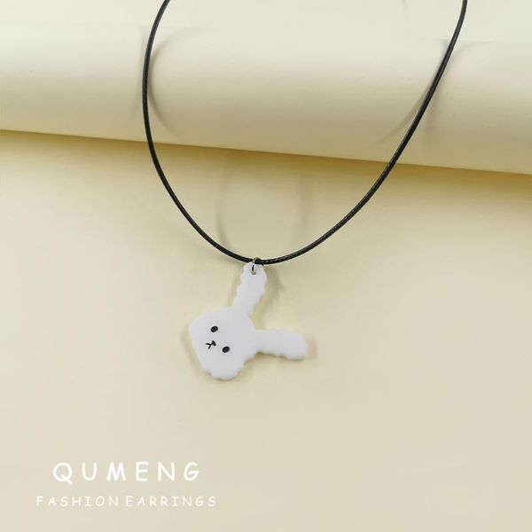 pendant necklaces qumeng 2021 fashionable sweet white mosaic cartoon printed acrylic necklace cute girl daily wear, Silver
pendant necklaces qumeng 2021 fashionable sweet white mosaic cartoon printed acrylic necklace cute girl daily wear, Silver