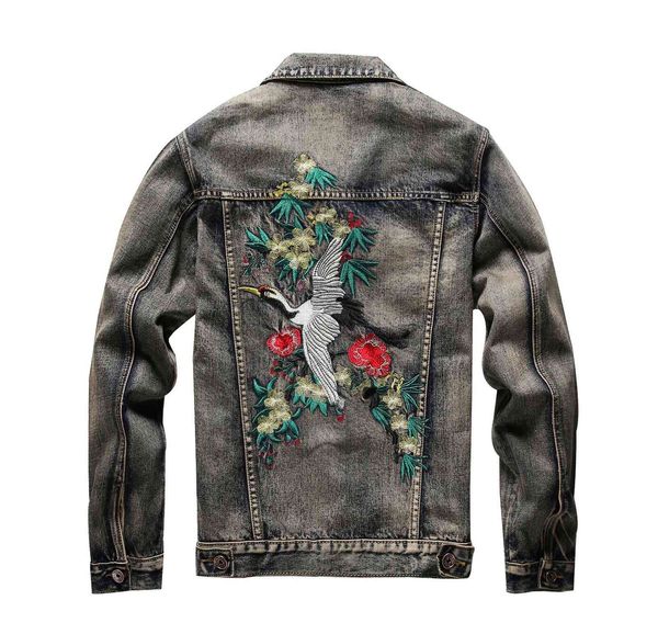 men's suits & blazers thin male pyjtrl fitting denim jacket embroidered bxjn, White;black
men's suits & blazers thin male pyjtrl fitting denim jacket embroidered bxjn, White;black