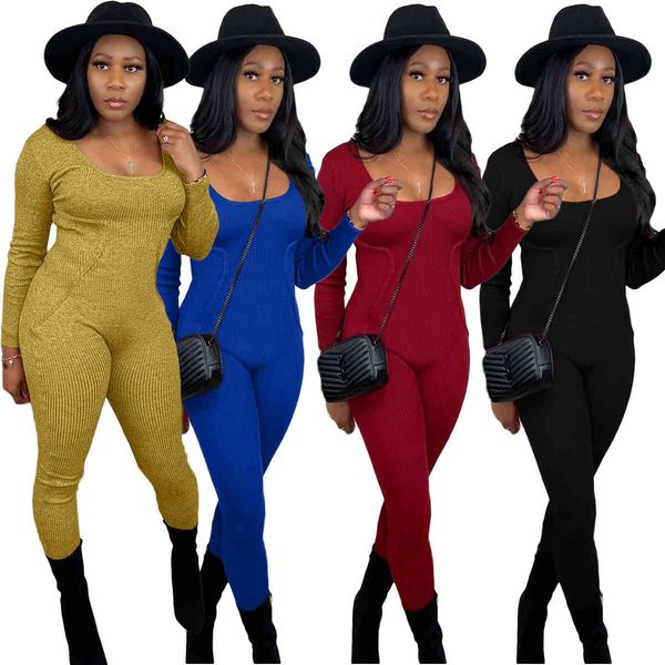 solid color rib patchwork long sleeve slim jumpsuits women winter clothes fitness casual knitted rompers bodysuits nw23, Gray
solid color rib patchwork long sleeve slim jumpsuits women winter clothes fitness casual knitted rompers bodysuits nw23, Gray