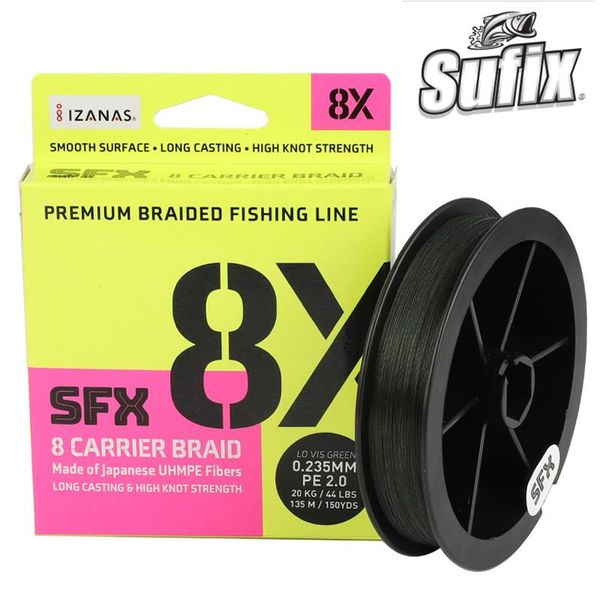 original sufix x8 150m/135m pe dark green 8 strands fishing line monofilament 10-100lb braided wire braid
original sufix x8 150m/135m pe dark green 8 strands fishing line monofilament 10-100lb braided wire braid