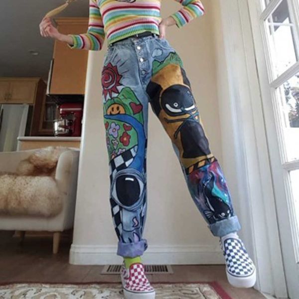 vintage boyfriends jeans womens cartoon jeans women printed casual trousers long pant vintage female hight waist denim jeans 210702, Blue
vintage boyfriends jeans womens cartoon jeans women printed casual trousers long pant vintage female hight waist denim jeans 210702, Blue