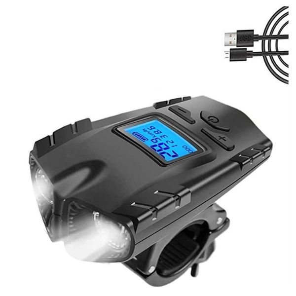 double bike light waterproof usb rechargeable led mtb front wireless speedometer horn 4 mode bicycle lamp lights
double bike light waterproof usb rechargeable led mtb front wireless speedometer horn 4 mode bicycle lamp lights