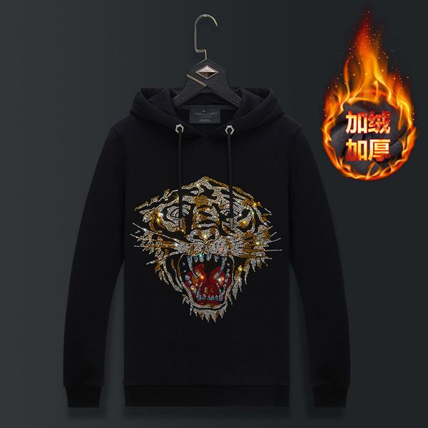 autumn and winter 2021 new plush thickened sweater men's loose hoodie et fashion brand tiger head, Black
autumn and winter 2021 new plush thickened sweater men's loose hoodie et fashion brand tiger head, Black
