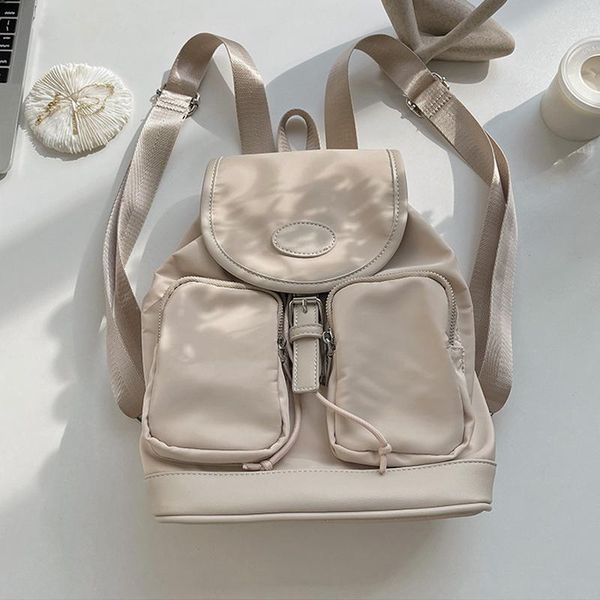 backpack casual light korean version ins wild nylon fabric pure color women ladies drawstring large school bag handbags 
backpack casual light korean version ins wild nylon fabric pure color women ladies drawstring large school bag handbags
