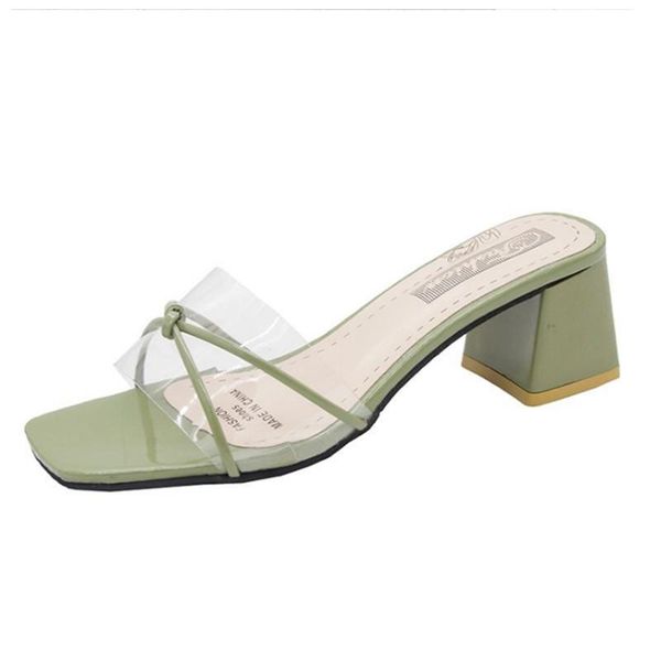 slippers women's sandals and wear pvc transparent thick with wild summer fashion high heels lazy mules shoes cross, Black
slippers women's sandals and wear pvc transparent thick with wild summer fashion high heels lazy mules shoes cross, Black