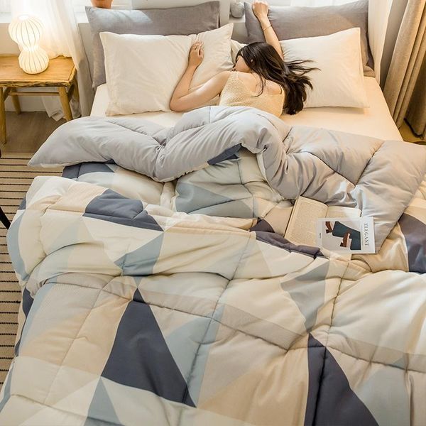 comforters & sets 4 seasons quilt thicken duvet home/el bedding comforter blankets warmth and comfort bed cover