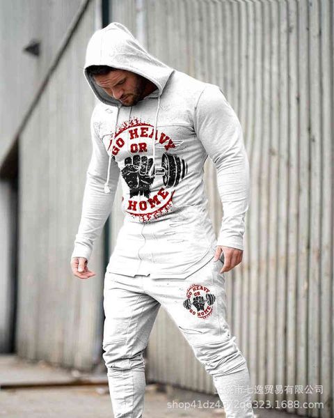 tracksuit sport suit men's 2021 spring and autumn selling hooded sweater long sleeve slim fit leisure sports suit multicolor, Gray
tracksuit sport suit men's 2021 spring and autumn selling hooded sweater long sleeve slim fit leisure sports suit multicolor, Gray